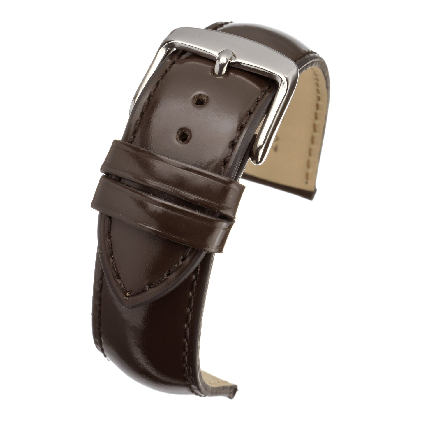 Smooth Gloss Leather Watch Strap
