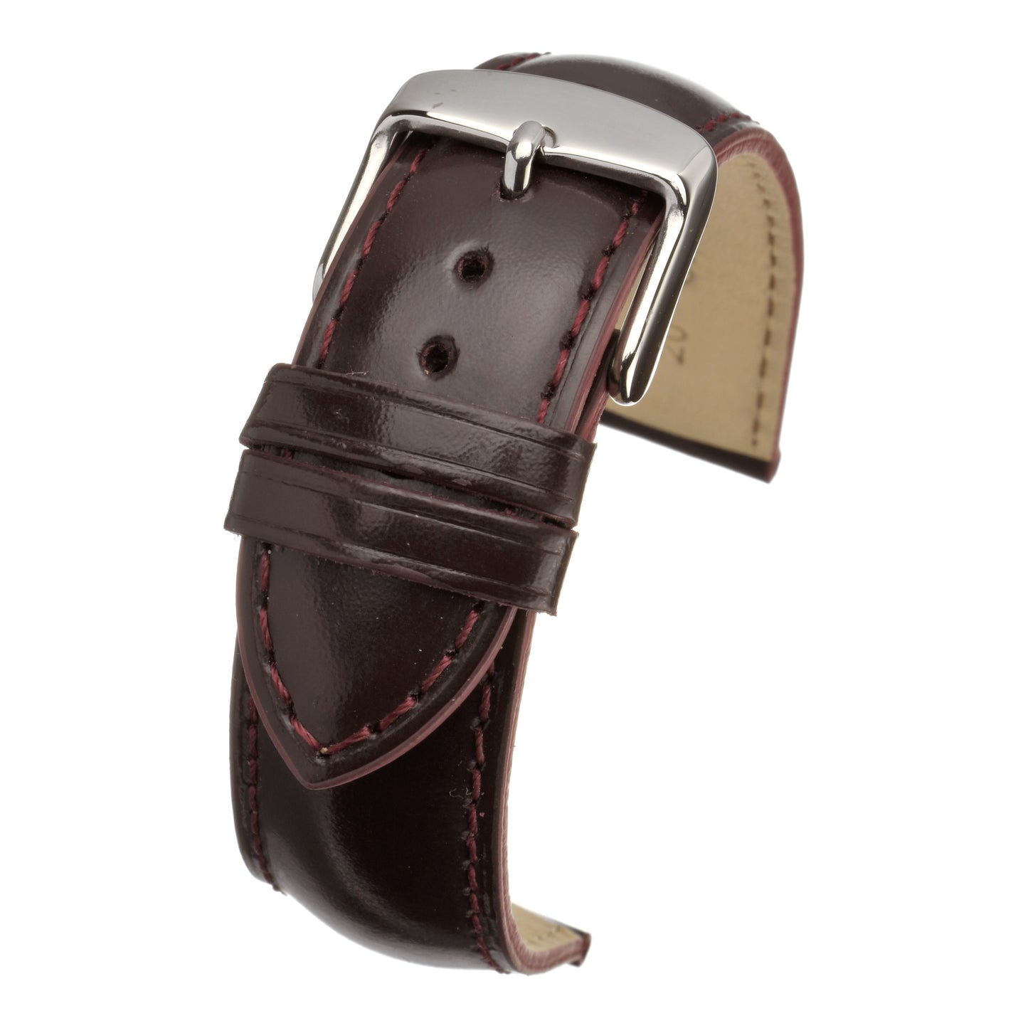 Smooth Gloss Leather Watch Strap