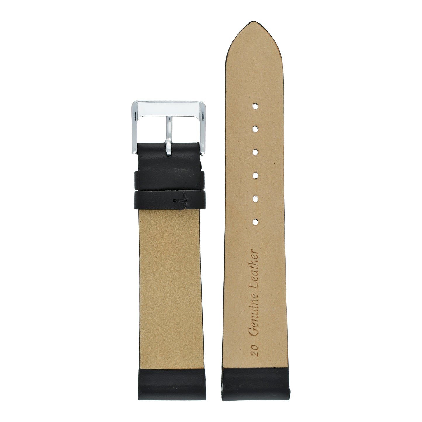 Classic Smooth Leather Watch Strap (6mm-30mm)
