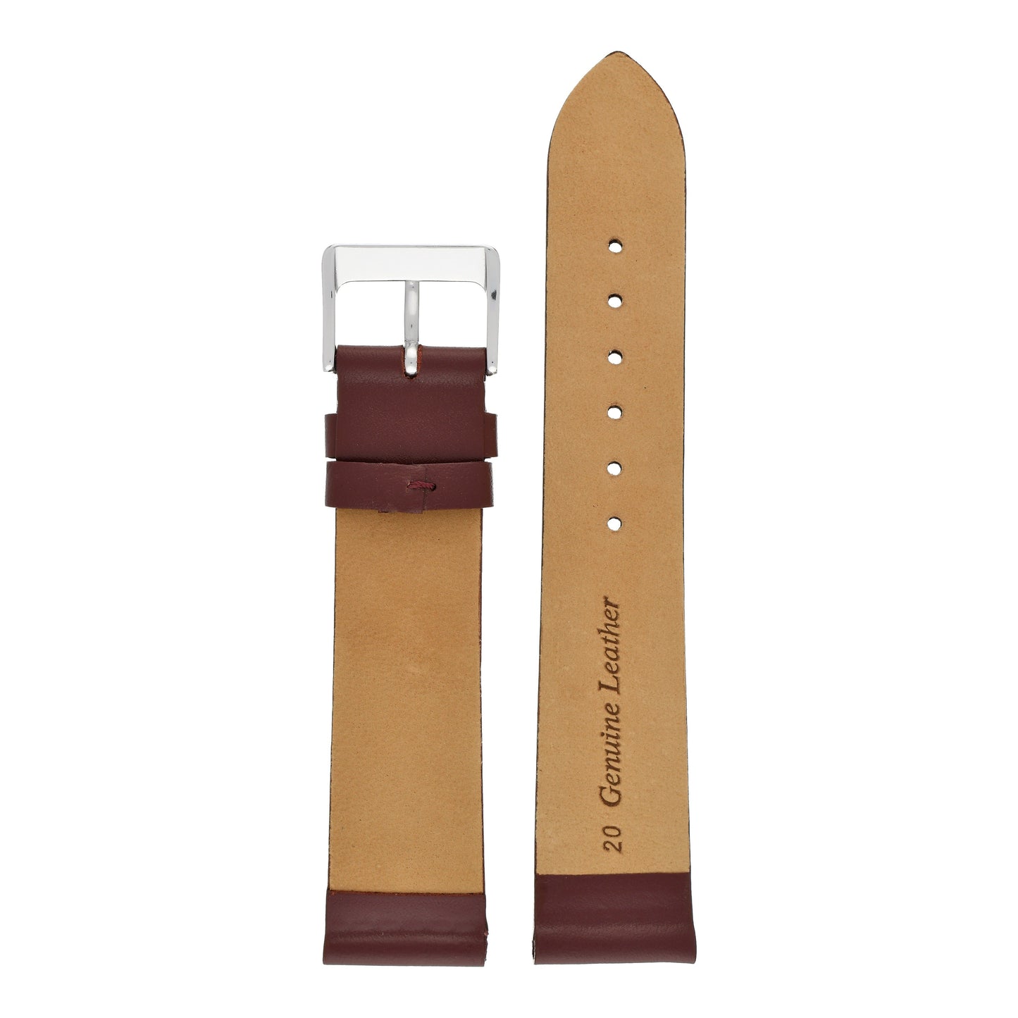 Classic Smooth Leather Watch Strap (6mm-30mm)