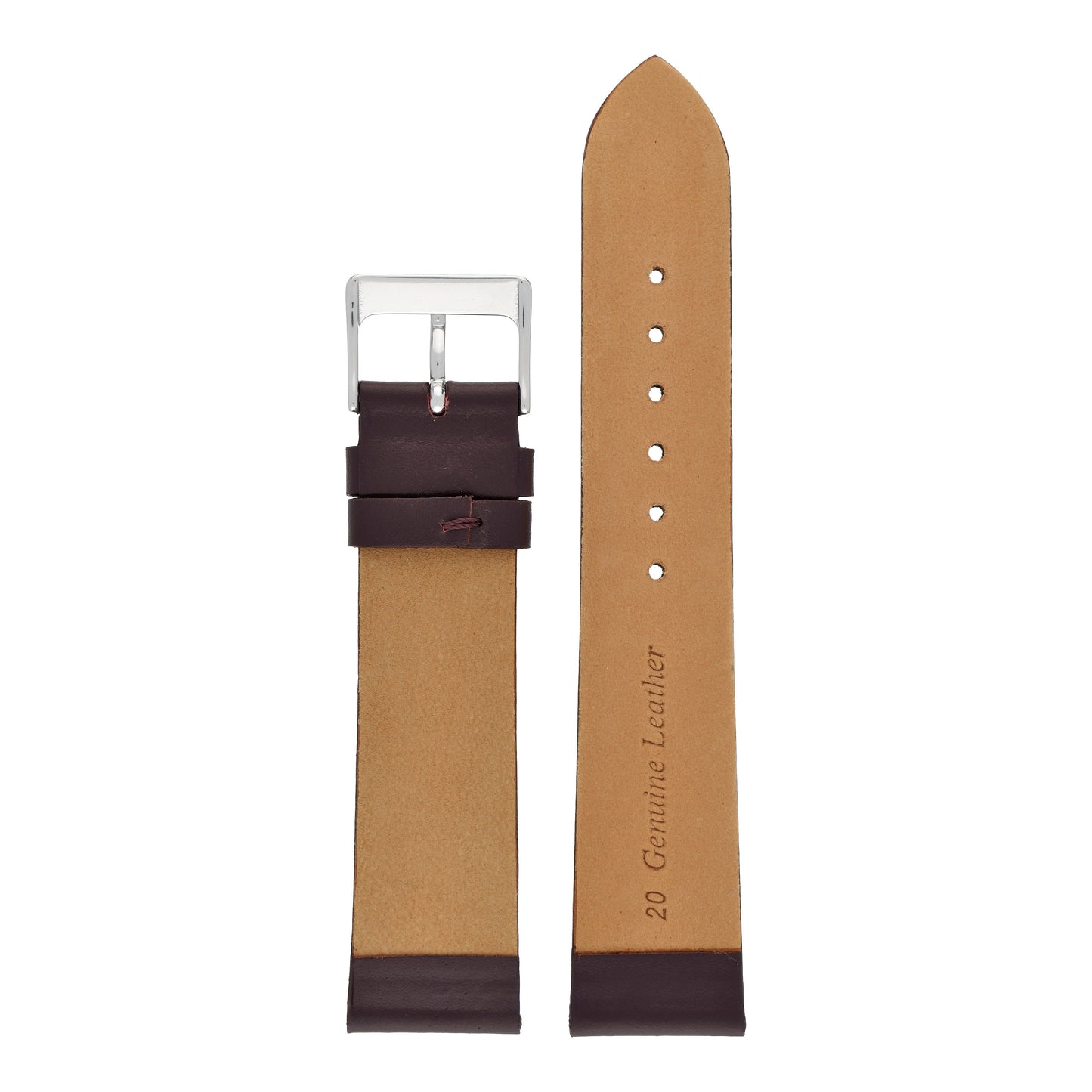 Classic Smooth Leather Watch Strap (6mm-30mm)