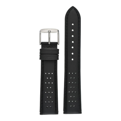 Smooth Perforated Leather Watch Strap