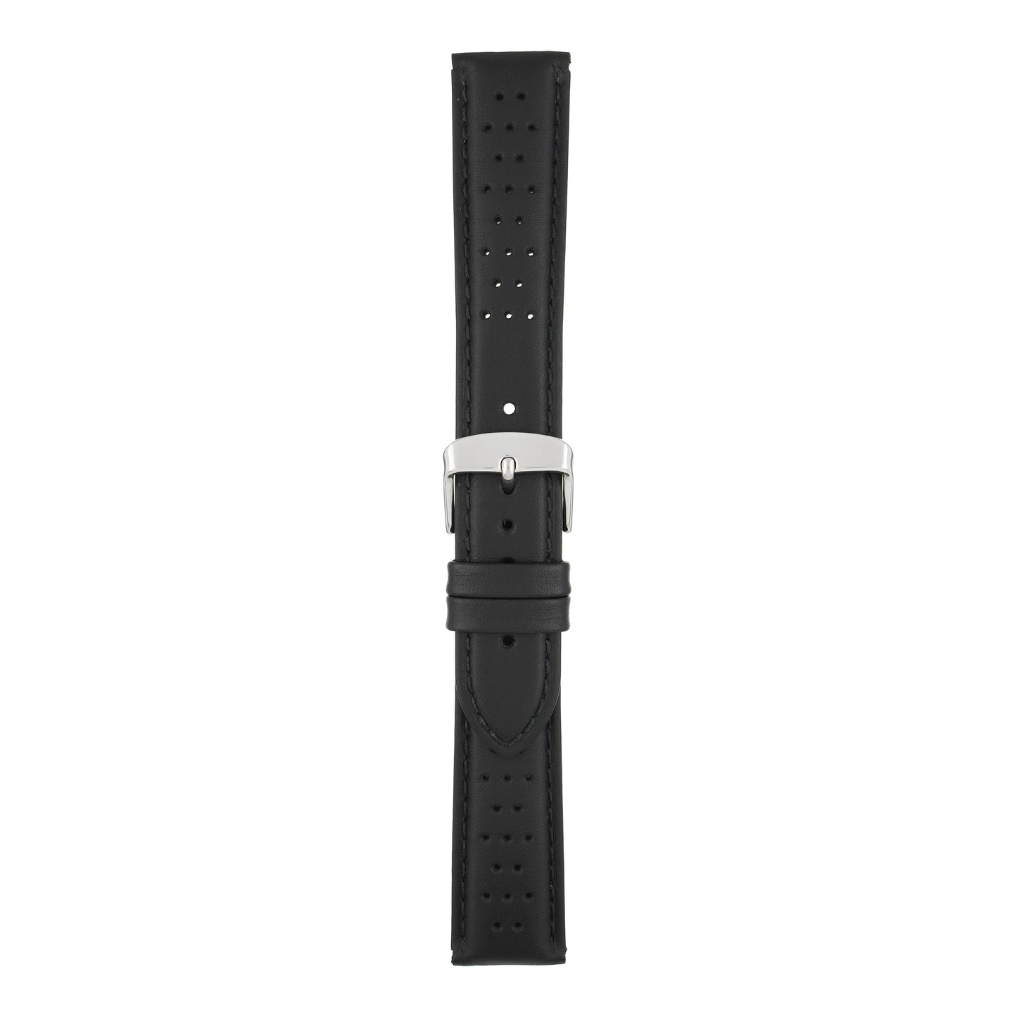 Smooth Perforated Leather Watch Strap
