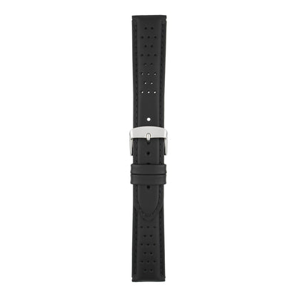 Smooth Perforated Leather Watch Strap