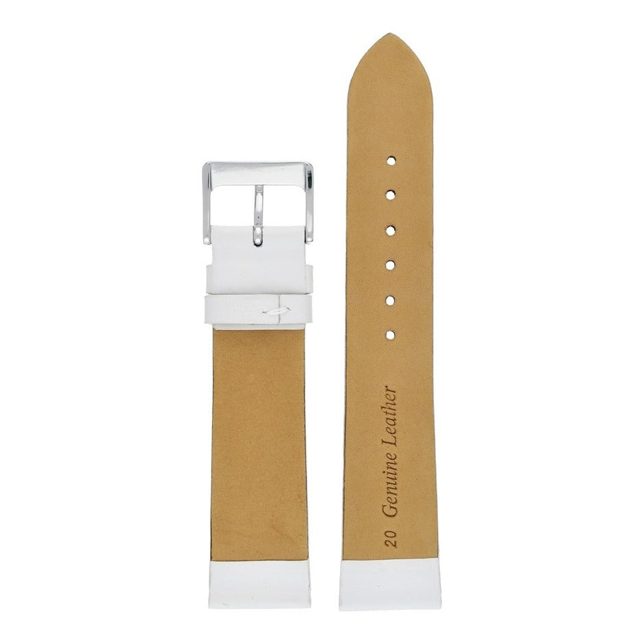 Smooth Quick Release Leather Watch Strap