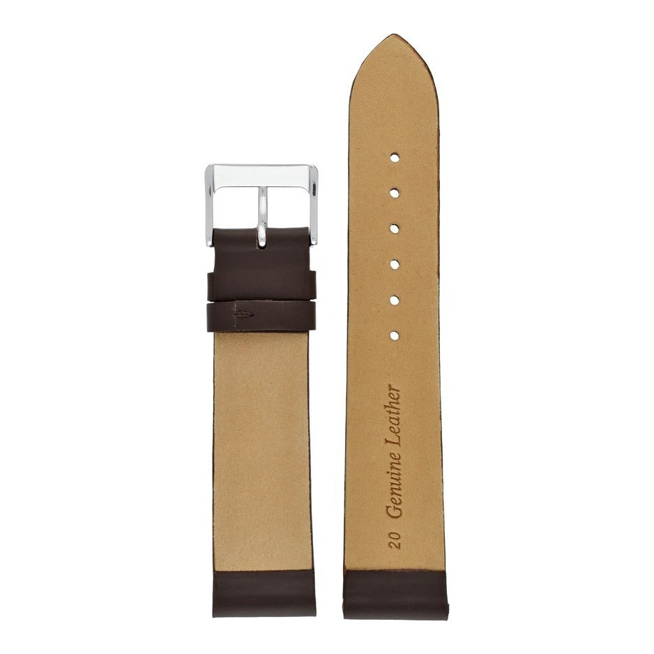 Smooth Quick Release Leather Watch Strap
