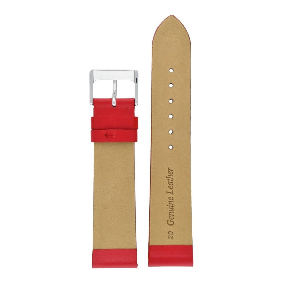 Smooth Quick Release Leather Watch Strap