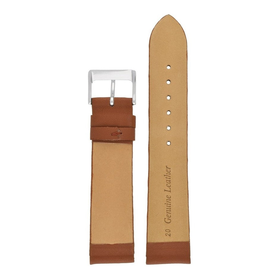 Smooth Quick Release Leather Watch Strap