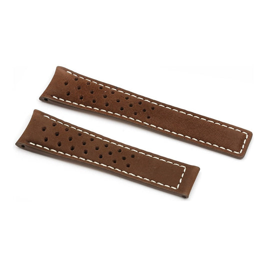 Space X 22/18mm Leather Watch Strap