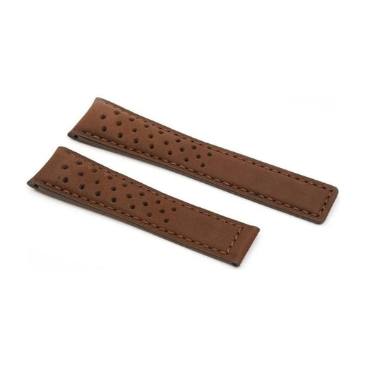 Space X 22/18mm Leather Watch Strap
