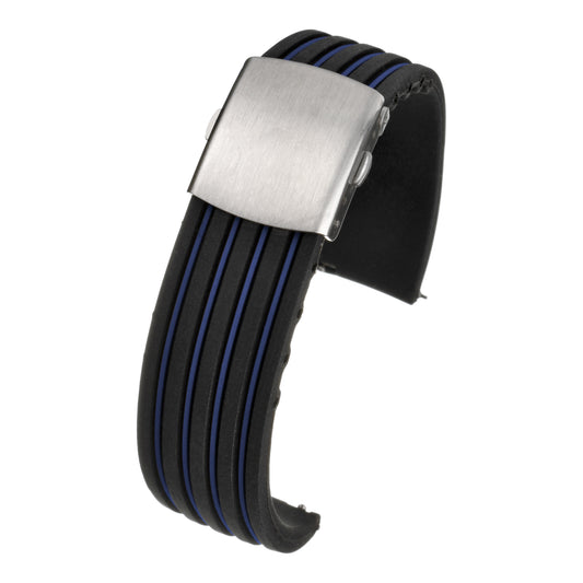 Sport Silicone Centre Clasp Watch Strap