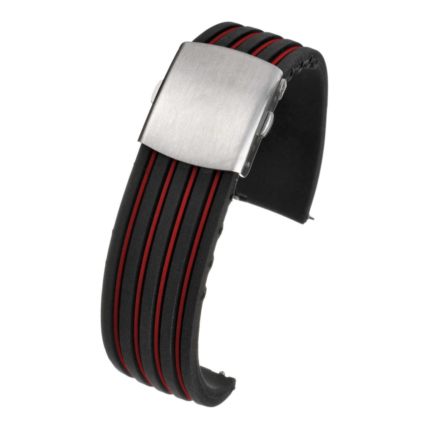 Sport Silicone Centre Clasp Watch Strap