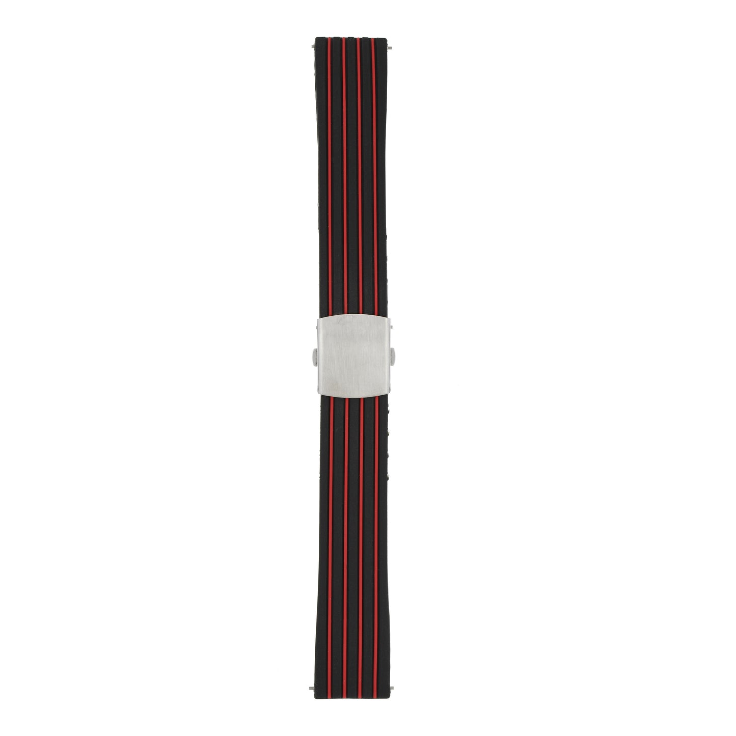 Sport Silicone Centre Clasp Watch Strap