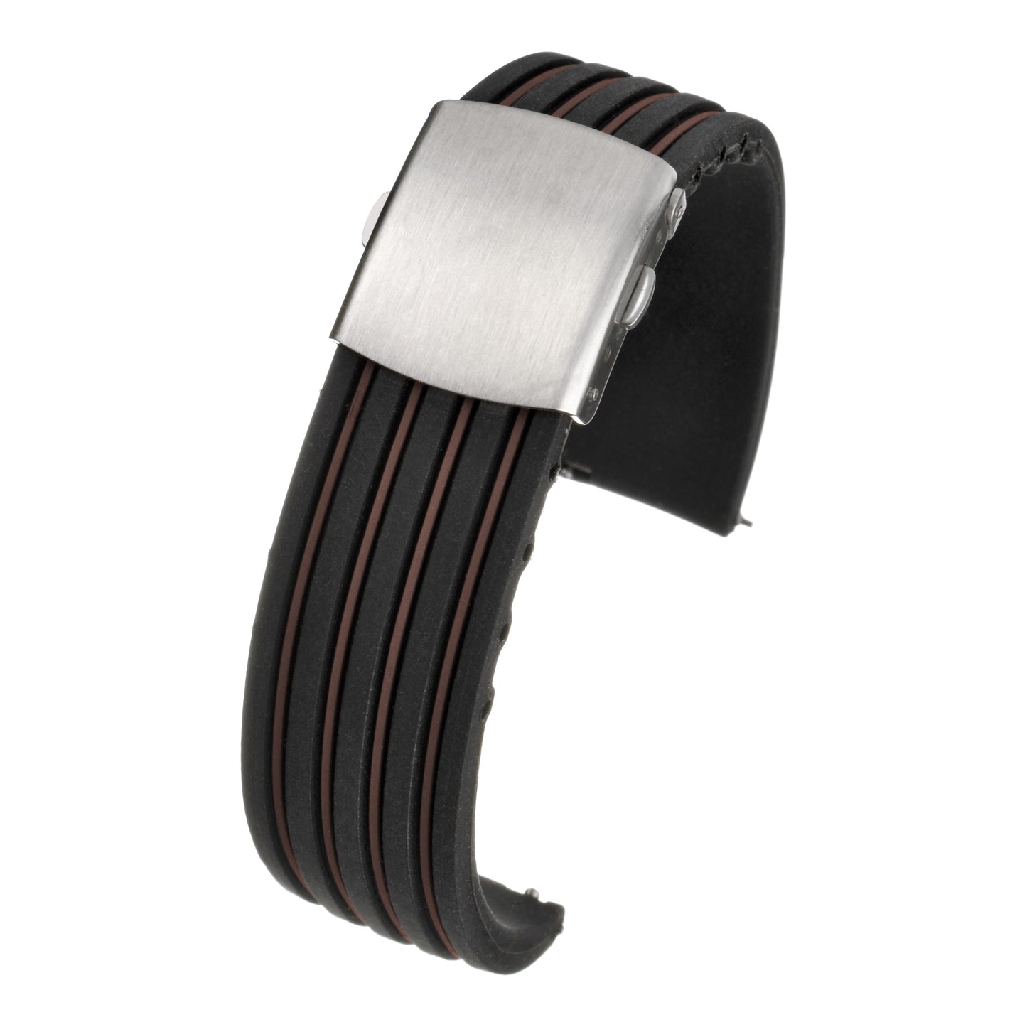 Sport Silicone Centre Clasp Watch Strap