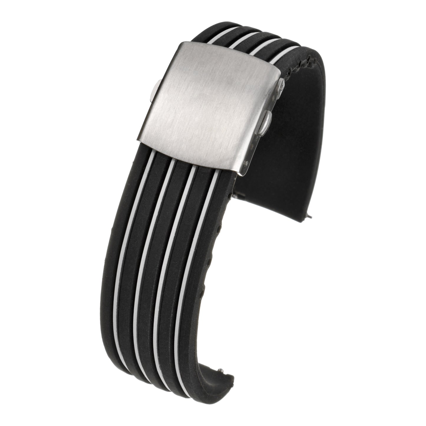 Sport Silicone Centre Clasp Watch Strap