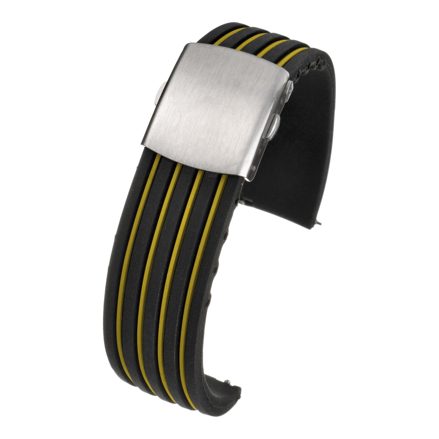 Sport Silicone Centre Clasp Watch Strap