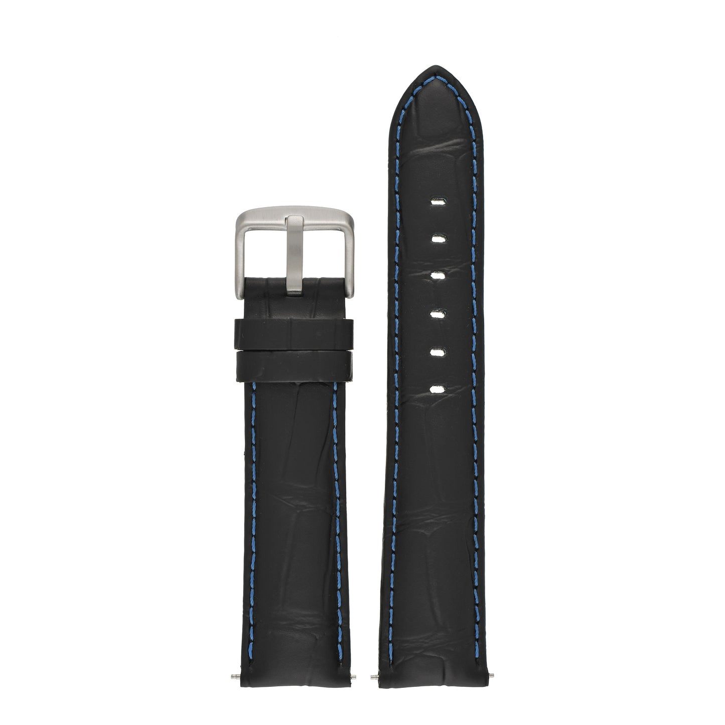 Sports Alligator Grain Leather Watch Strap