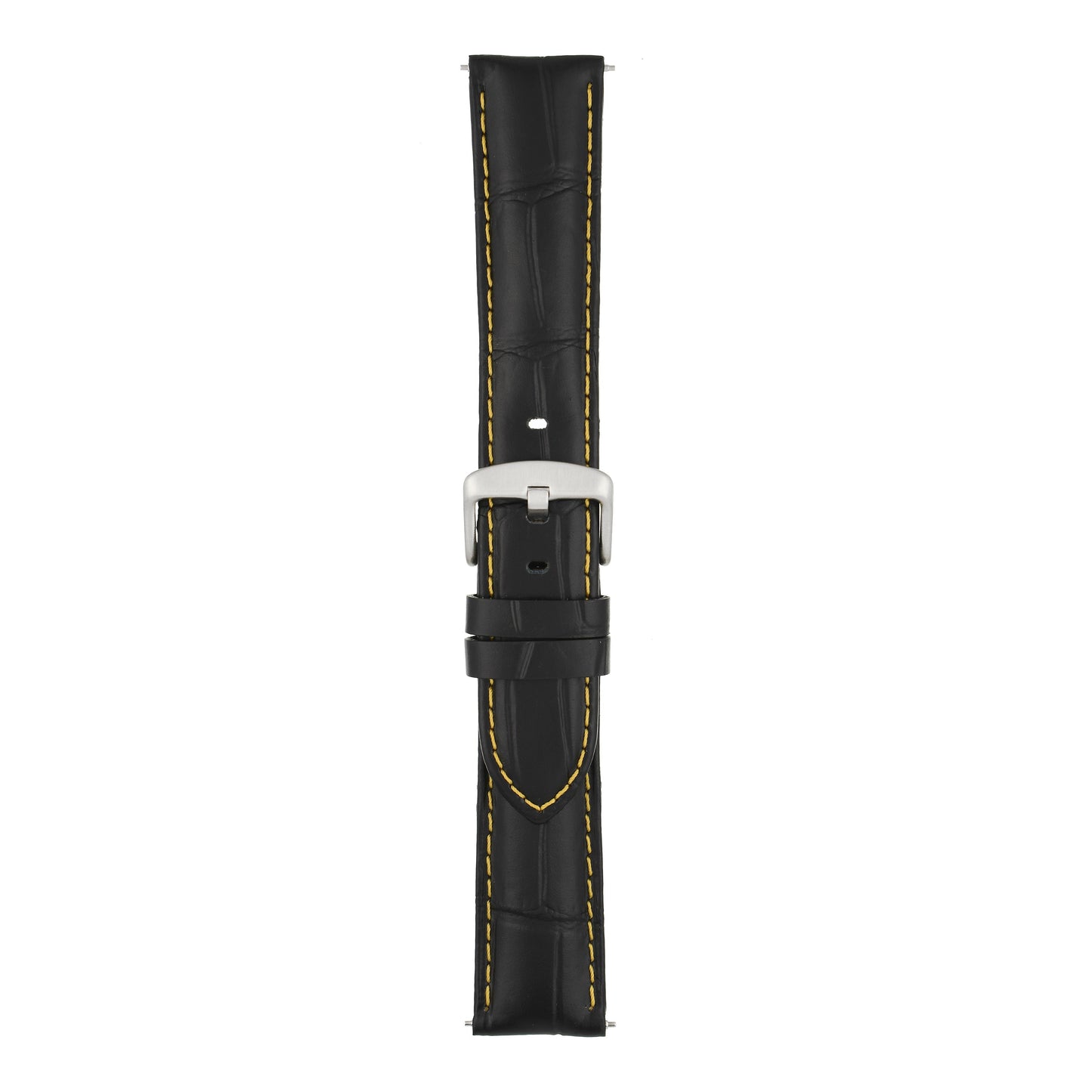 Sports Alligator Grain Leather Watch Strap