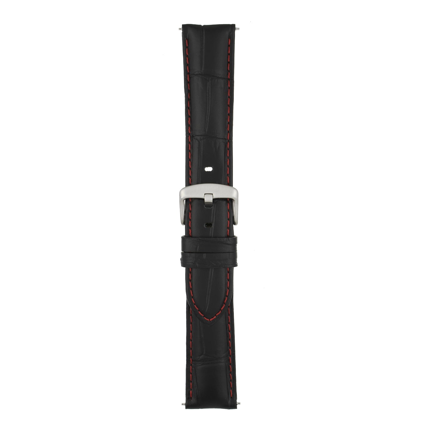 Sports Alligator Grain Leather Watch Strap