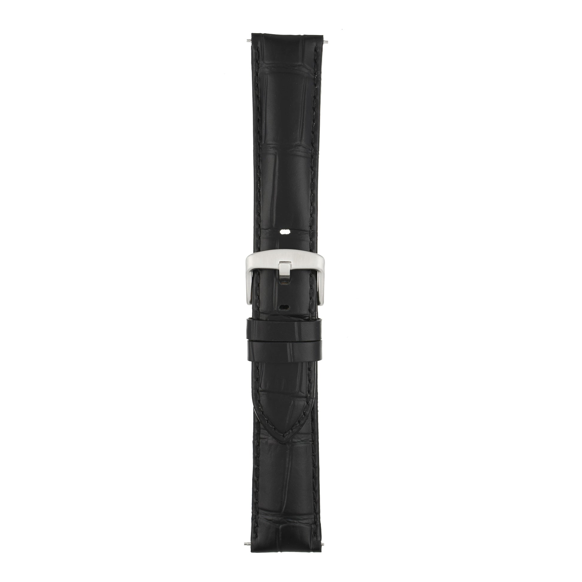 Sports Alligator Grain Leather Watch Strap