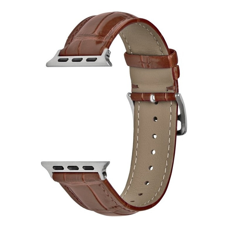 Superior Alligator Grain Leather Watch Strap