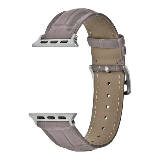 Superior Alligator Grain Leather Watch Strap