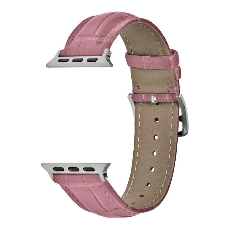 Superior Alligator Grain Leather Watch Strap