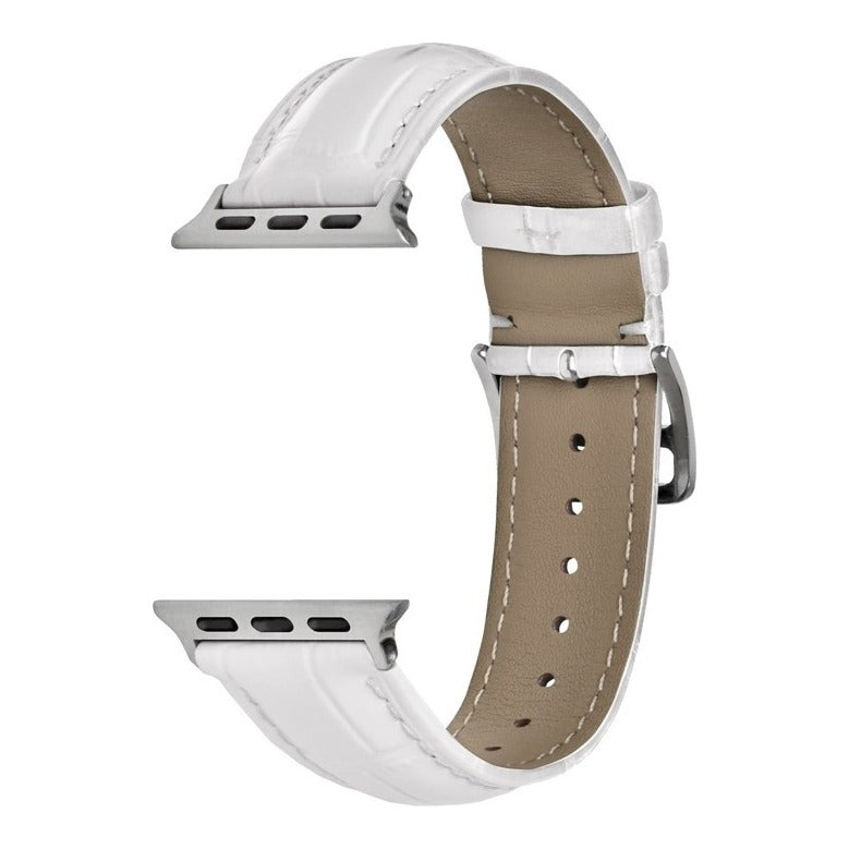 Superior Alligator Grain Leather Watch Strap