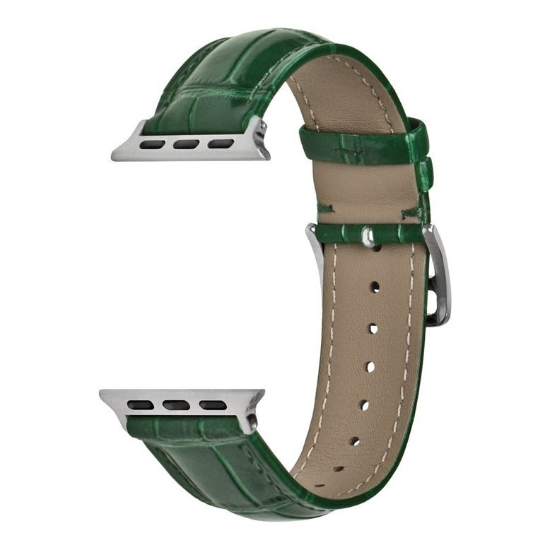 Superior Alligator Grain Leather Watch Strap