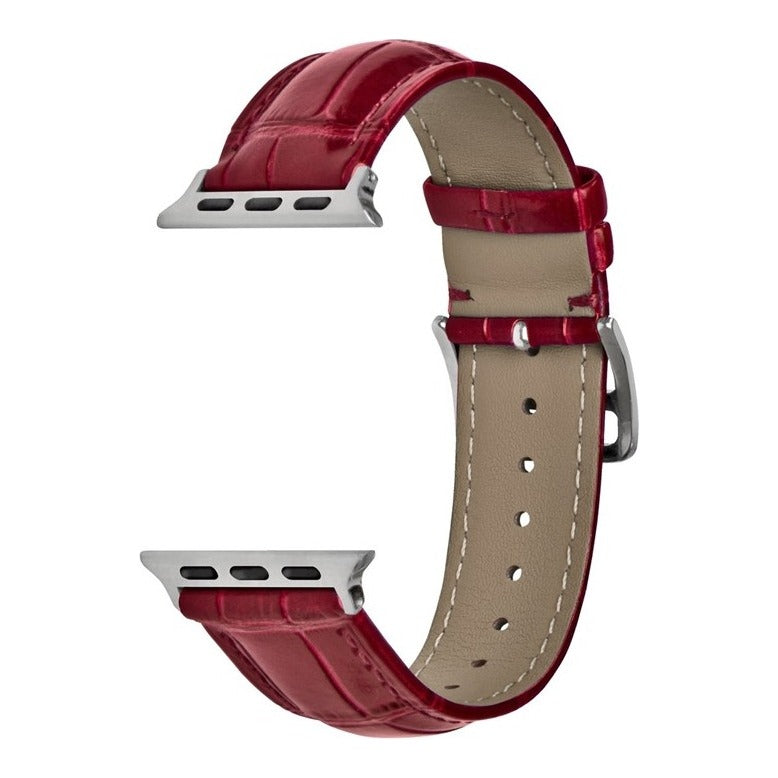Superior Alligator Grain Leather Watch Strap