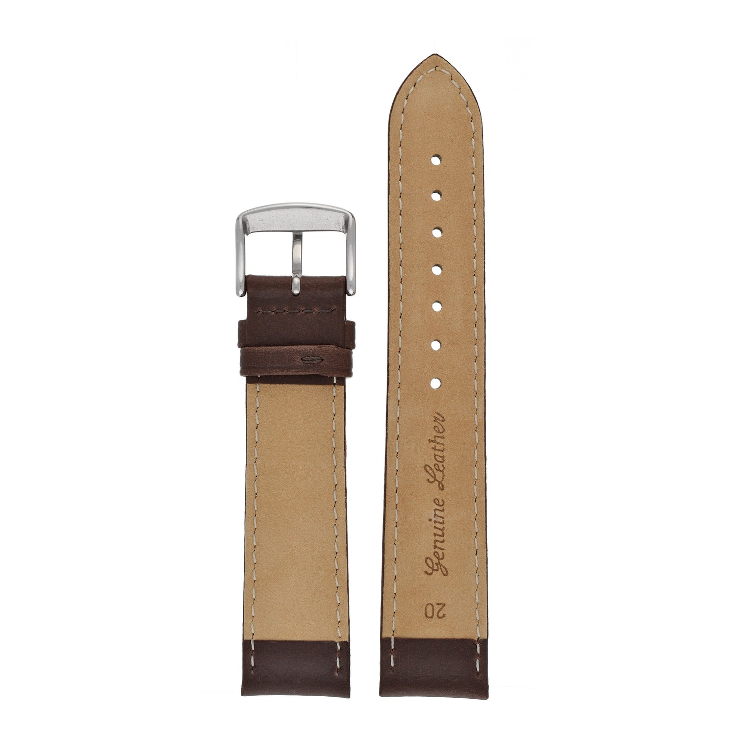 Superior Padded Leather Watch Strap