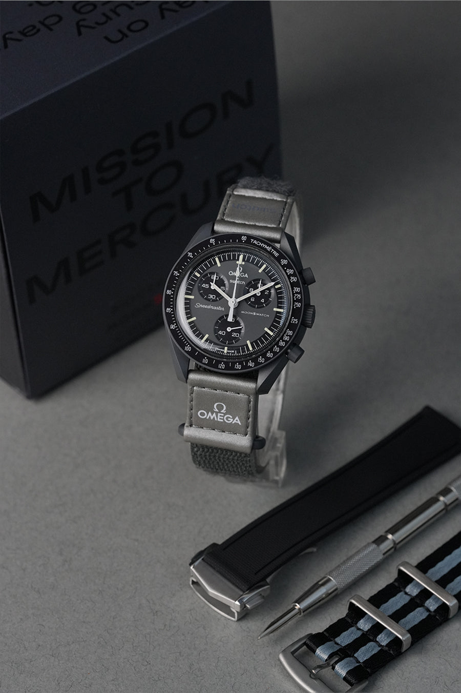 Mission To Mercury 'Flagship' Moonswatch Strap & Watch Bundle