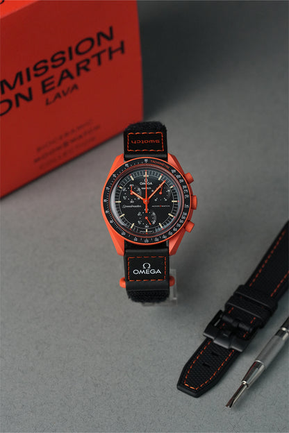 Swatch x OMEGA MoonSwatch Mission on Earth – Lava ‘Classic’ Bundle