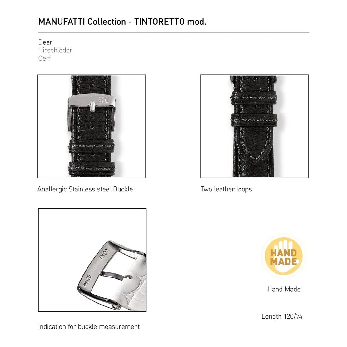 Tintoretto Leather Watch Strap