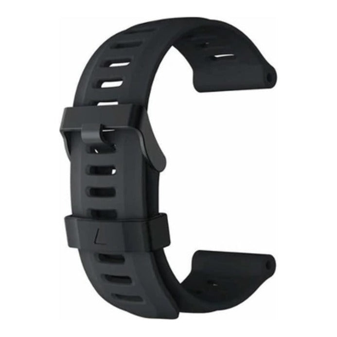 To Fit: Fenix 3, Silicone Black Buckle Watch Strap