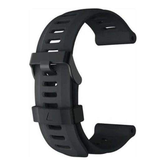 To Fit: Fenix 3, Silicone Black Buckle Watch Strap