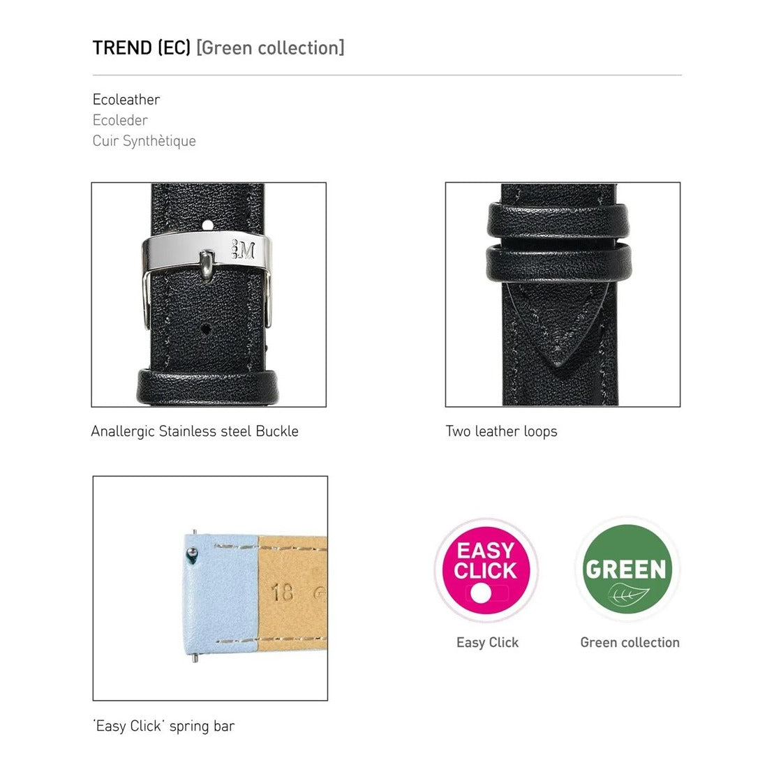 Trend (EC) Leather Watch Strap