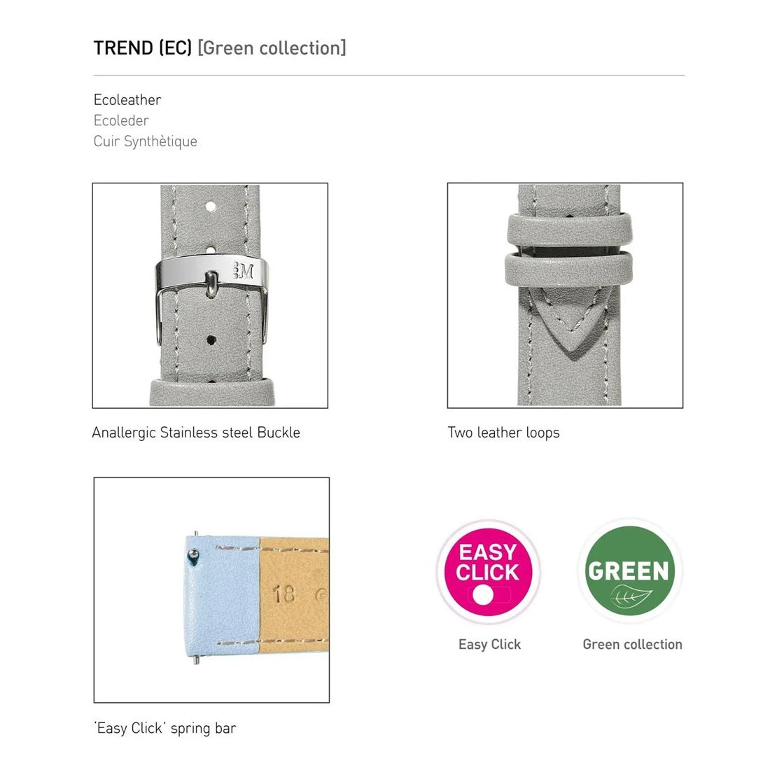 Trend (EC) Leather Watch Strap