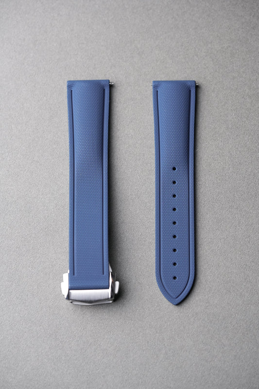 Omega Speedmaster Sailcloth FKM Rubber Strap with Deployant Clasp