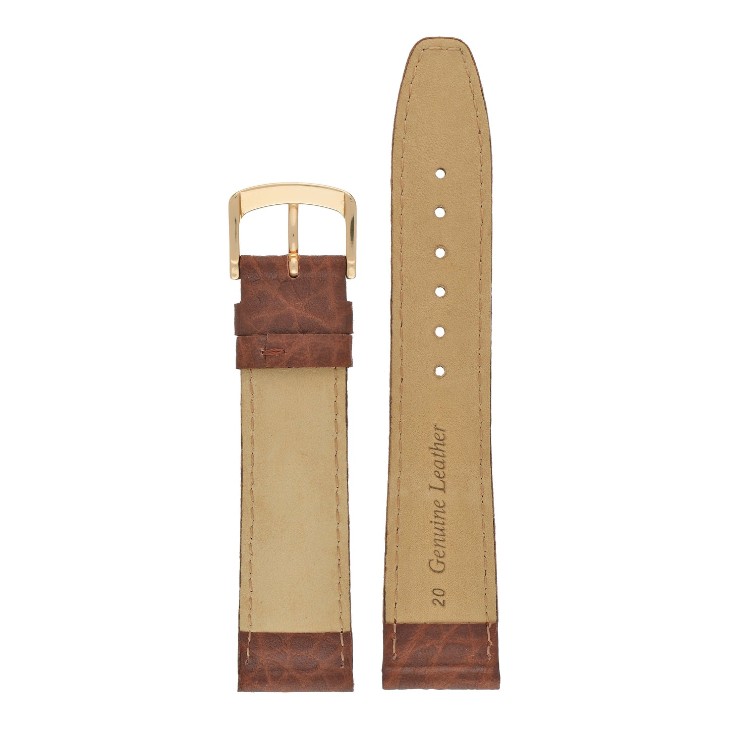 Vegetable Tanned Leather Watch Strap