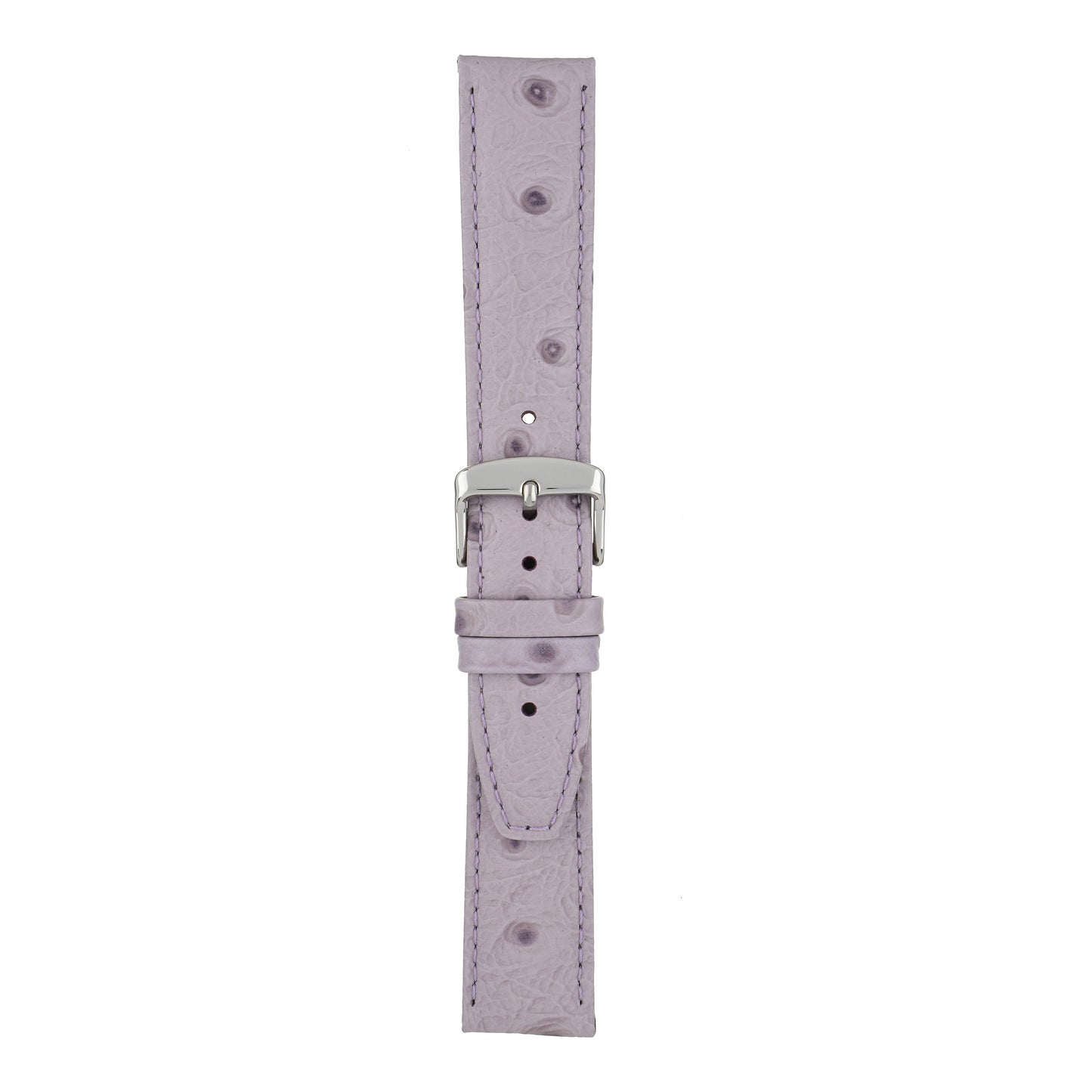 Vibrant Ostrich Grain Leather Watch Strap