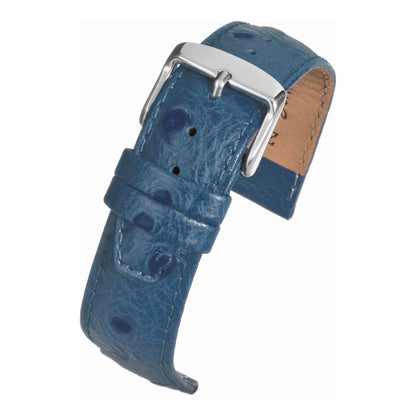 Vibrant Ostrich Grain Leather Watch Strap
