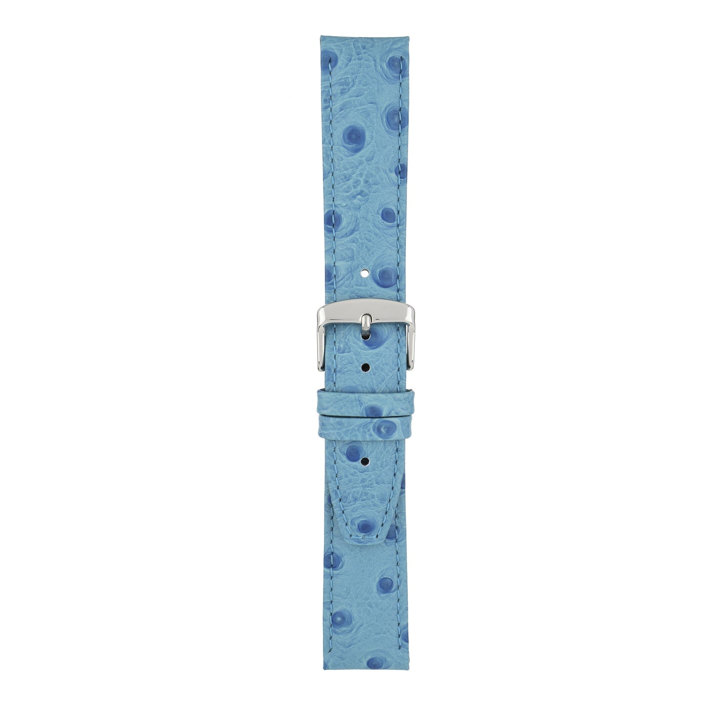 Vibrant Ostrich Grain Leather Watch Strap
