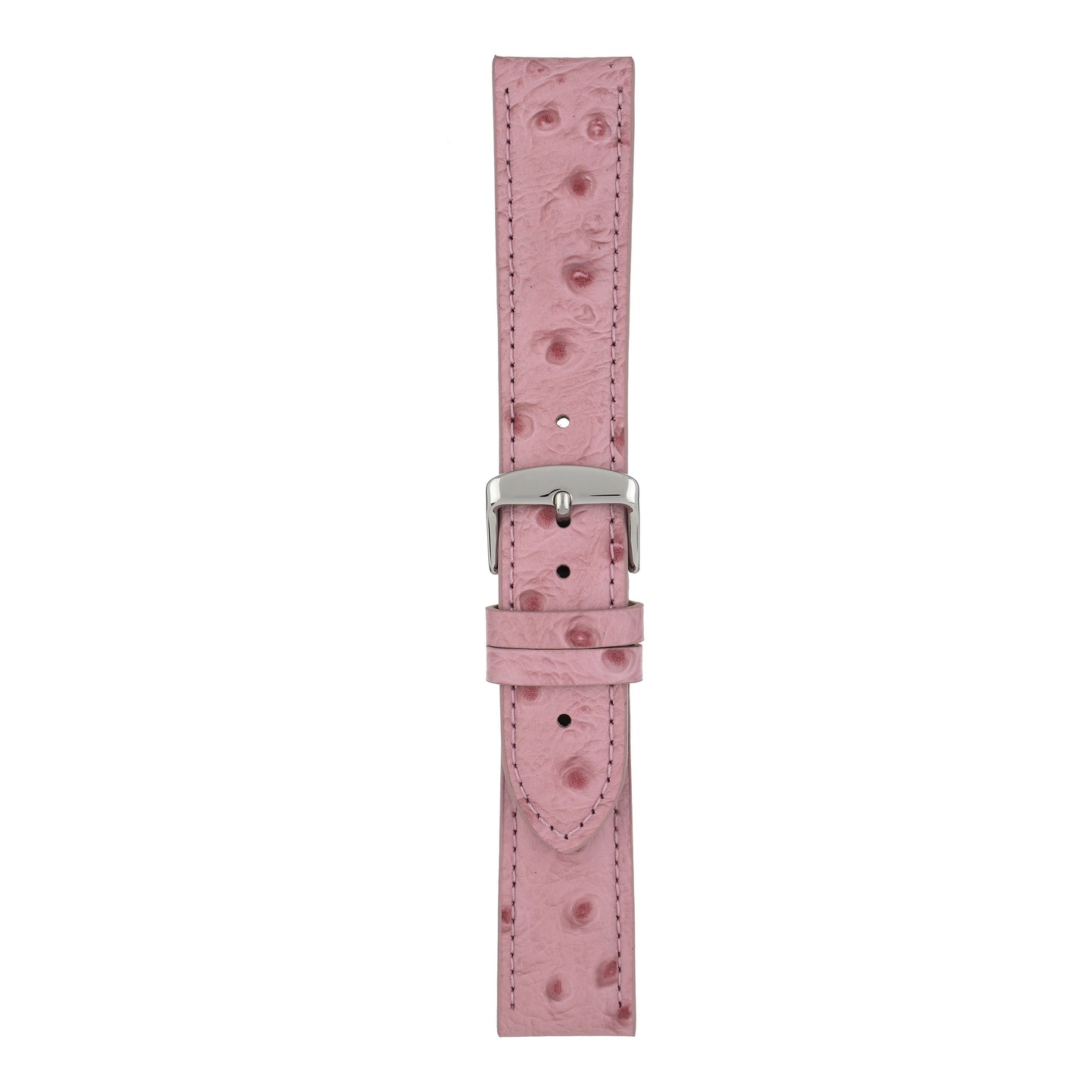 Vibrant Ostrich Grain Leather Watch Strap