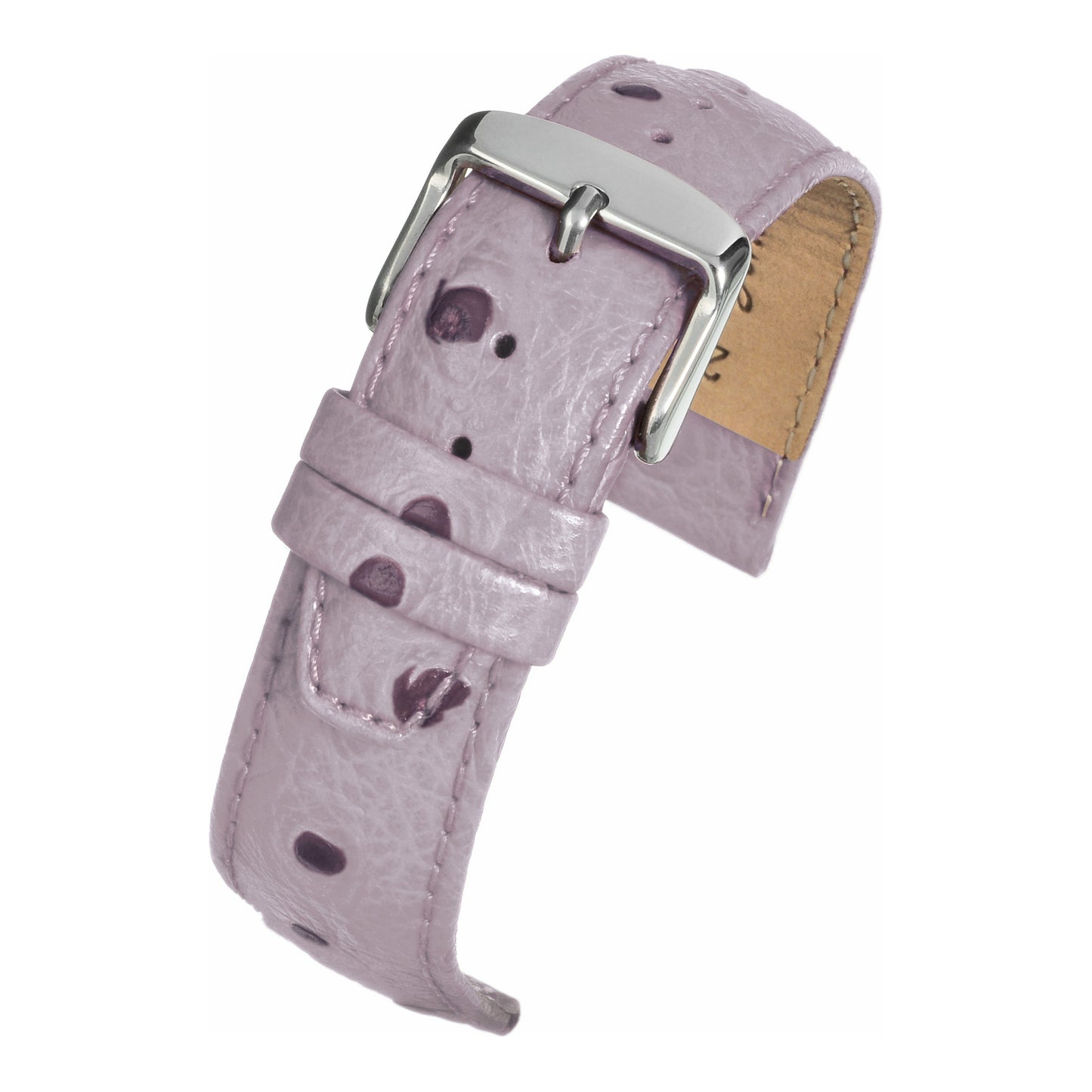 Vibrant Ostrich Grain Leather Watch Strap