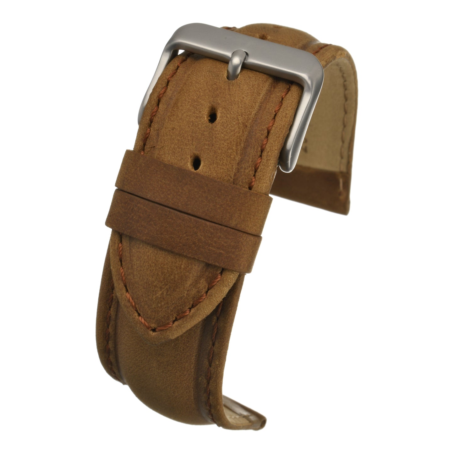 Vintage Heavy Padded Leather Watch Strap