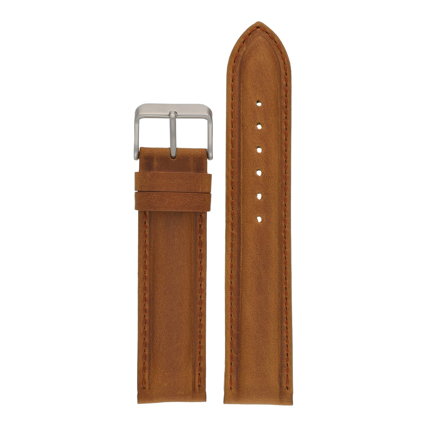Vintage Heavy Padded Leather Watch Strap