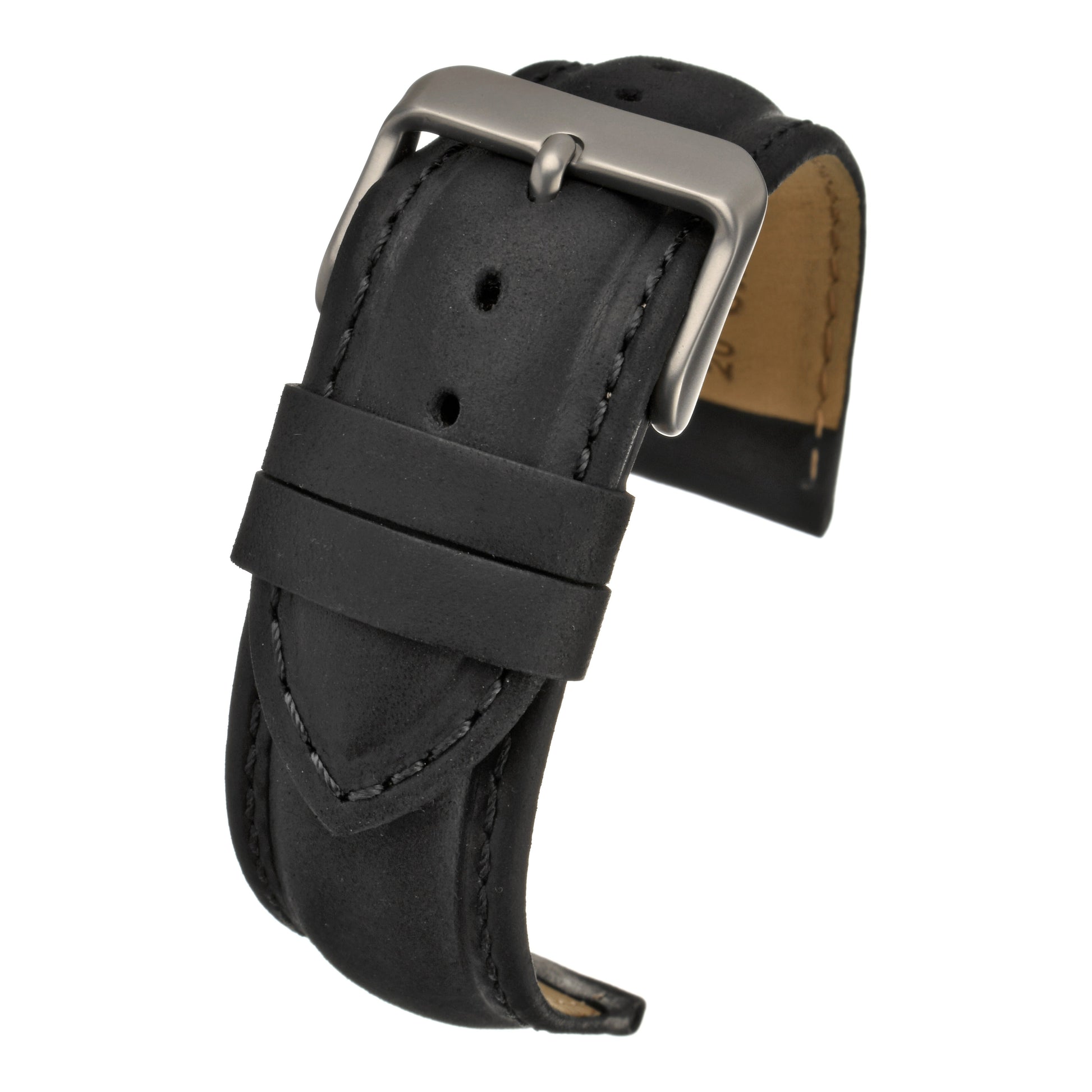 Vintage Heavy Padded Leather Watch Strap