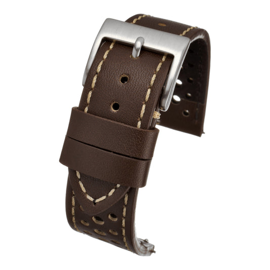 Vintage Racing Leather Watch Strap