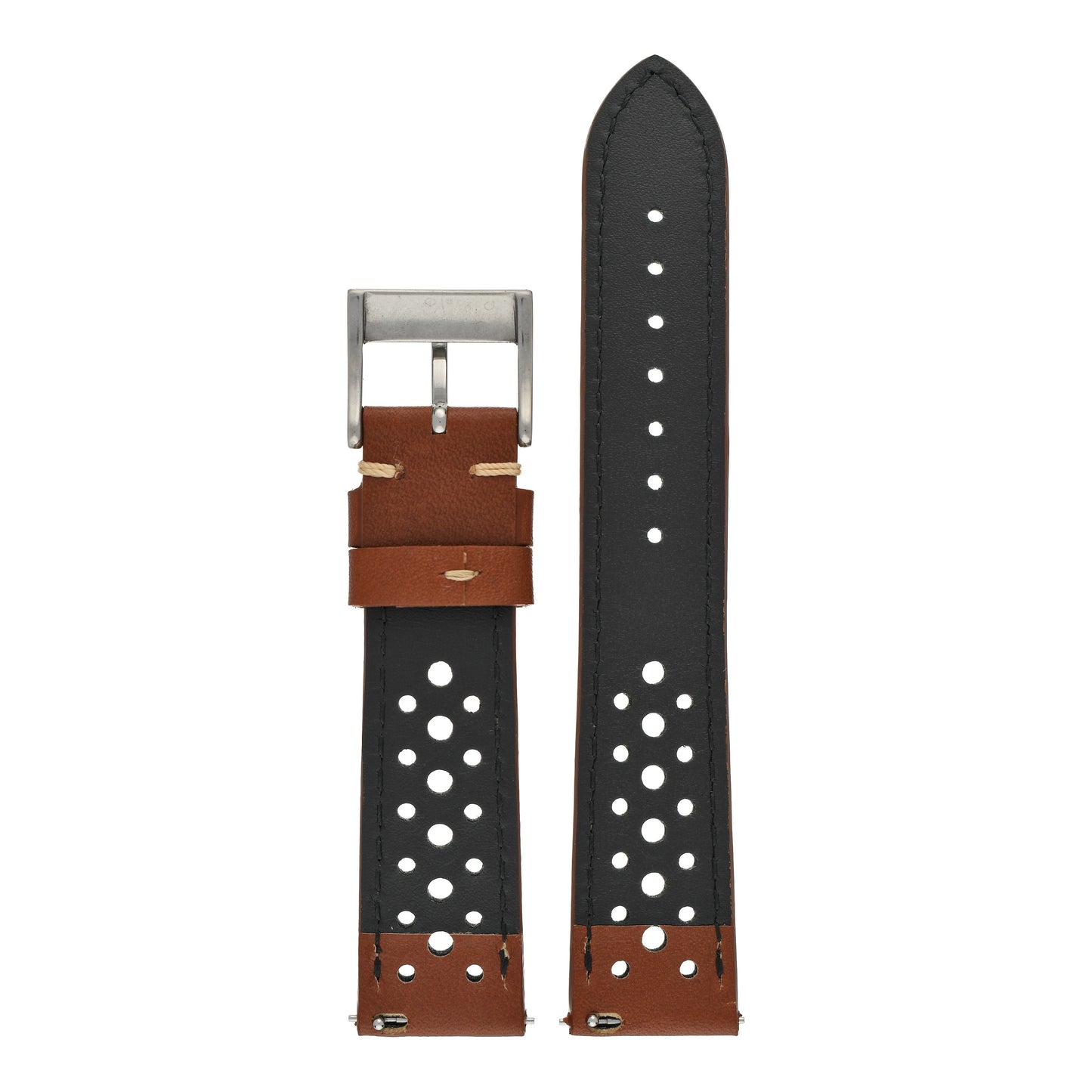 Vintage Racing Leather Watch Strap